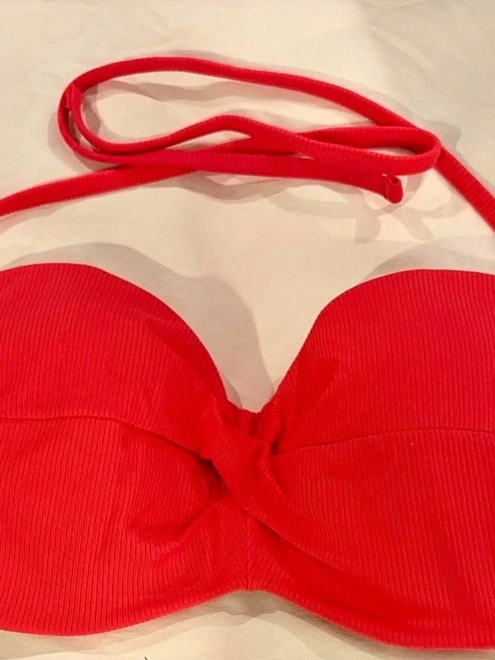 Shade & Shore Ribbed Underwire Bikini Top in Pink